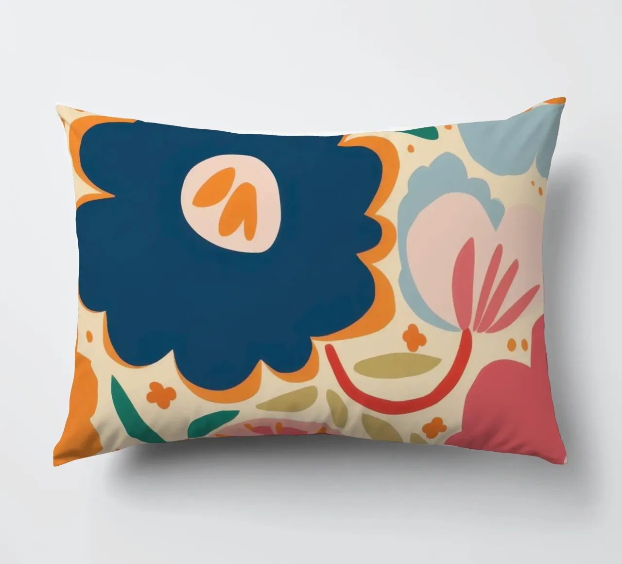 Semplice fiore blu cuscino da Obs Canvas