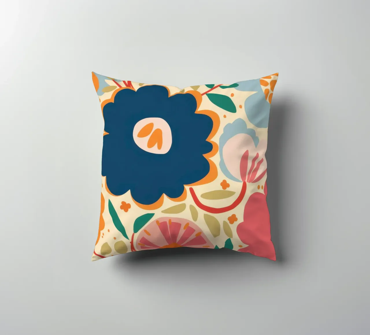 Semplice fiore blu cuscino da Obs Canvas