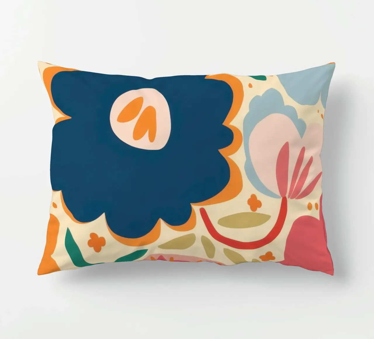 Semplice fiore blu cuscino da Obs Canvas