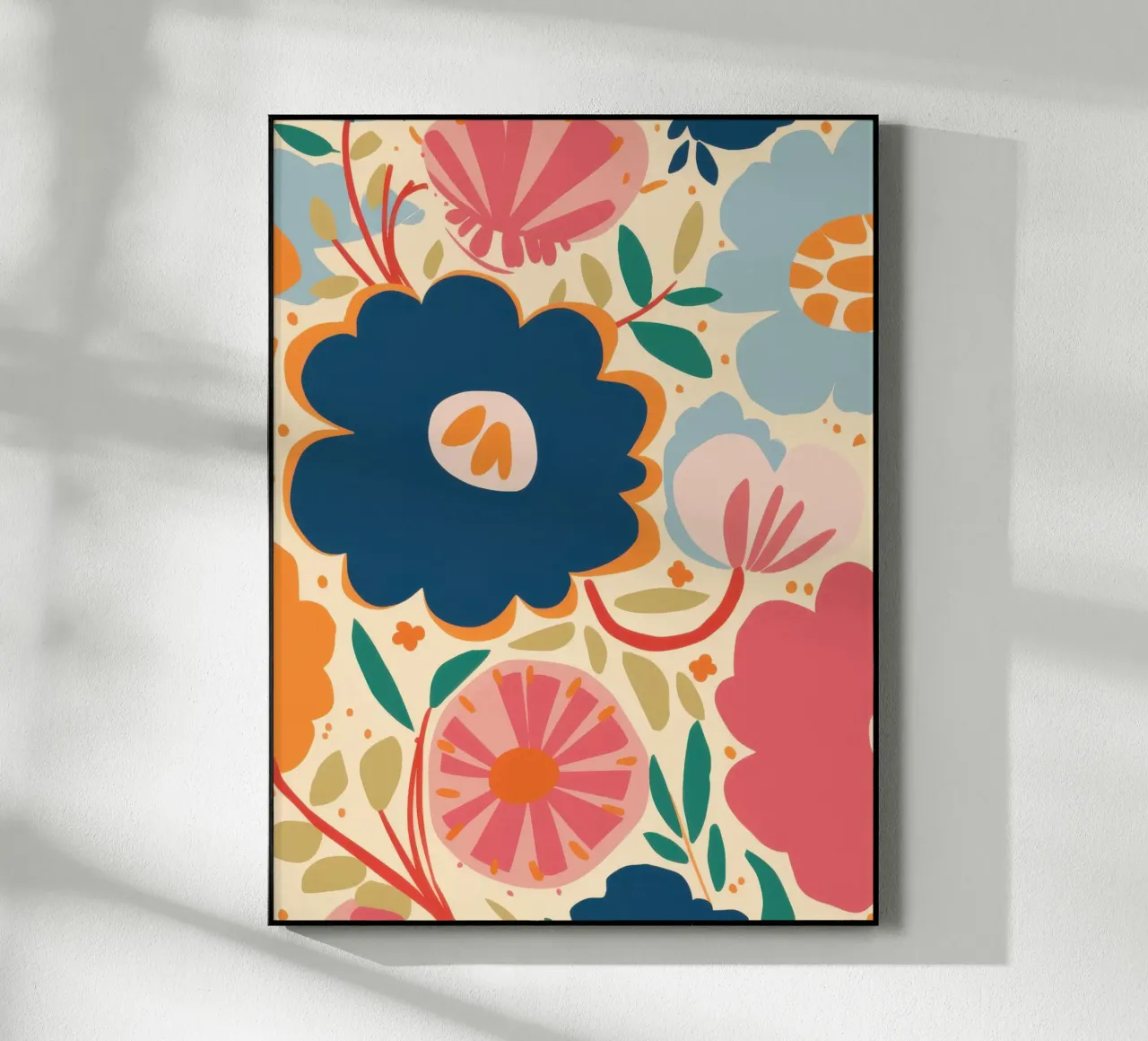 Semplice fiore blu plexiglass da Obs Canvas