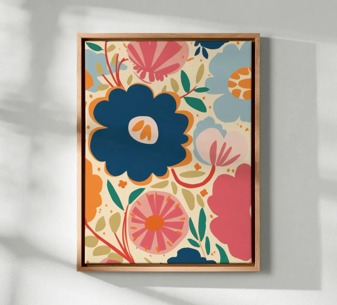 Semplice fiore blu tela da Obs Canvas