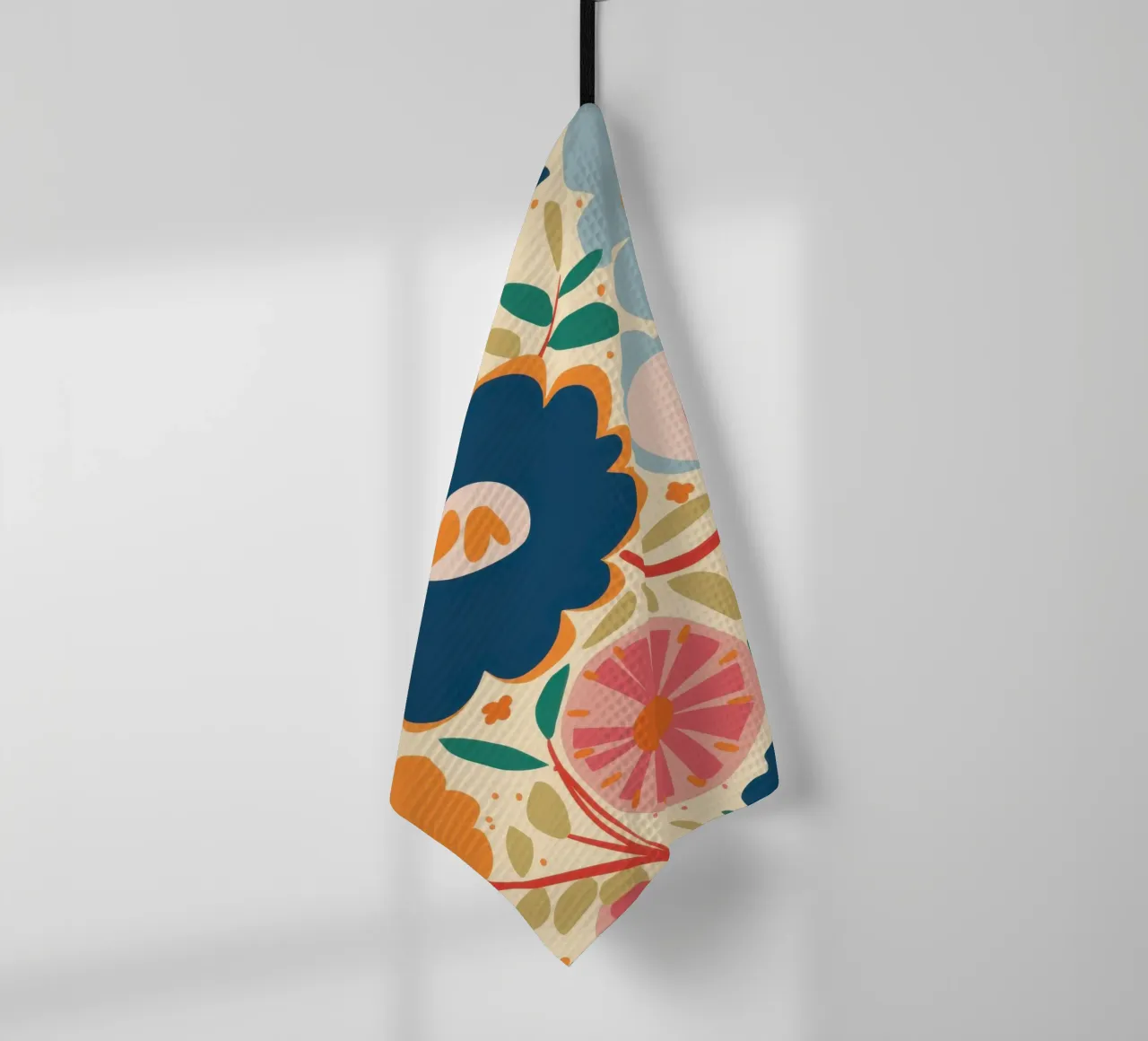 Semplice fiore blu canovaccio da cucina da Obs Canvas