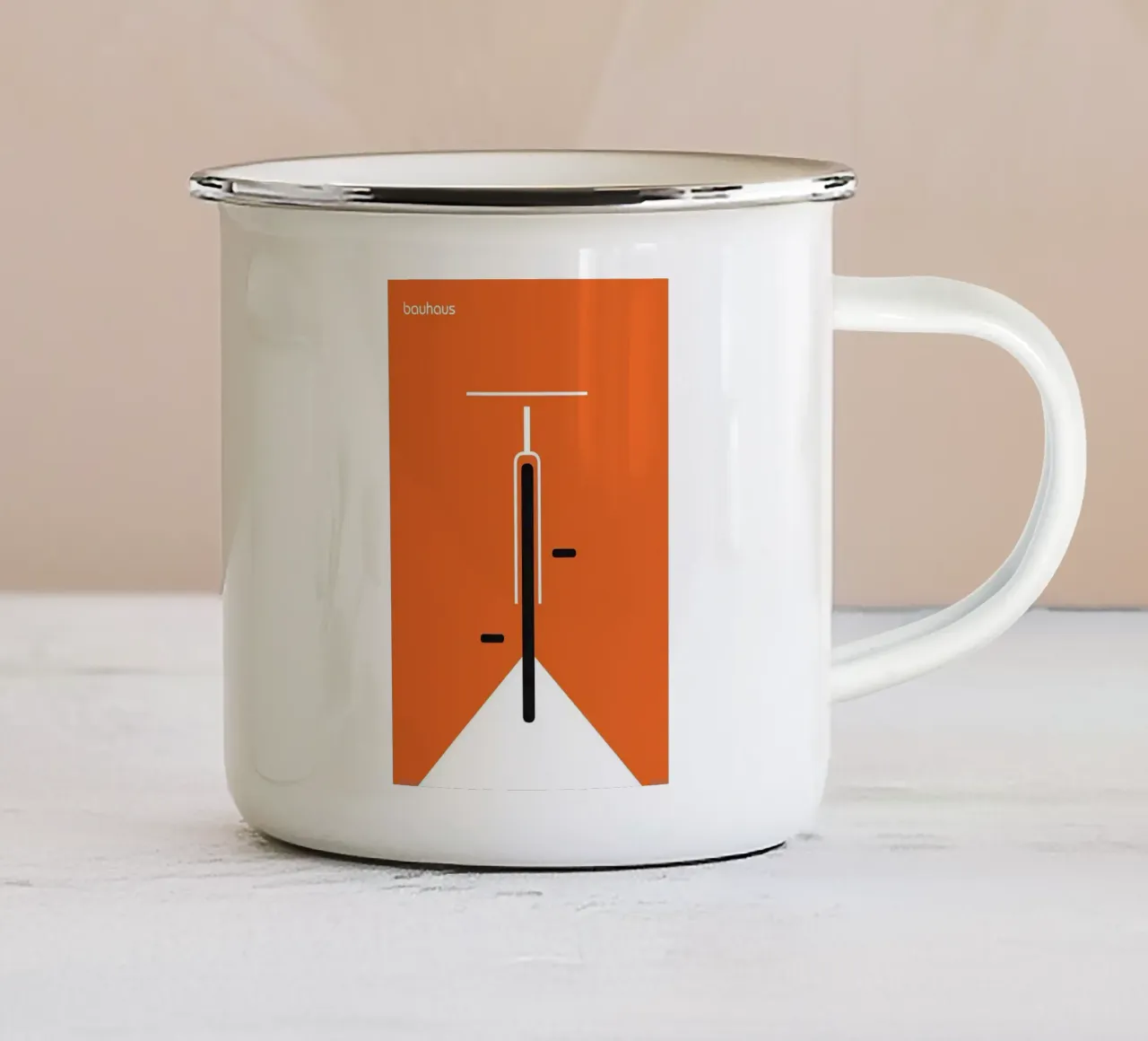 Bauhaus tazza in smalto da Narciso