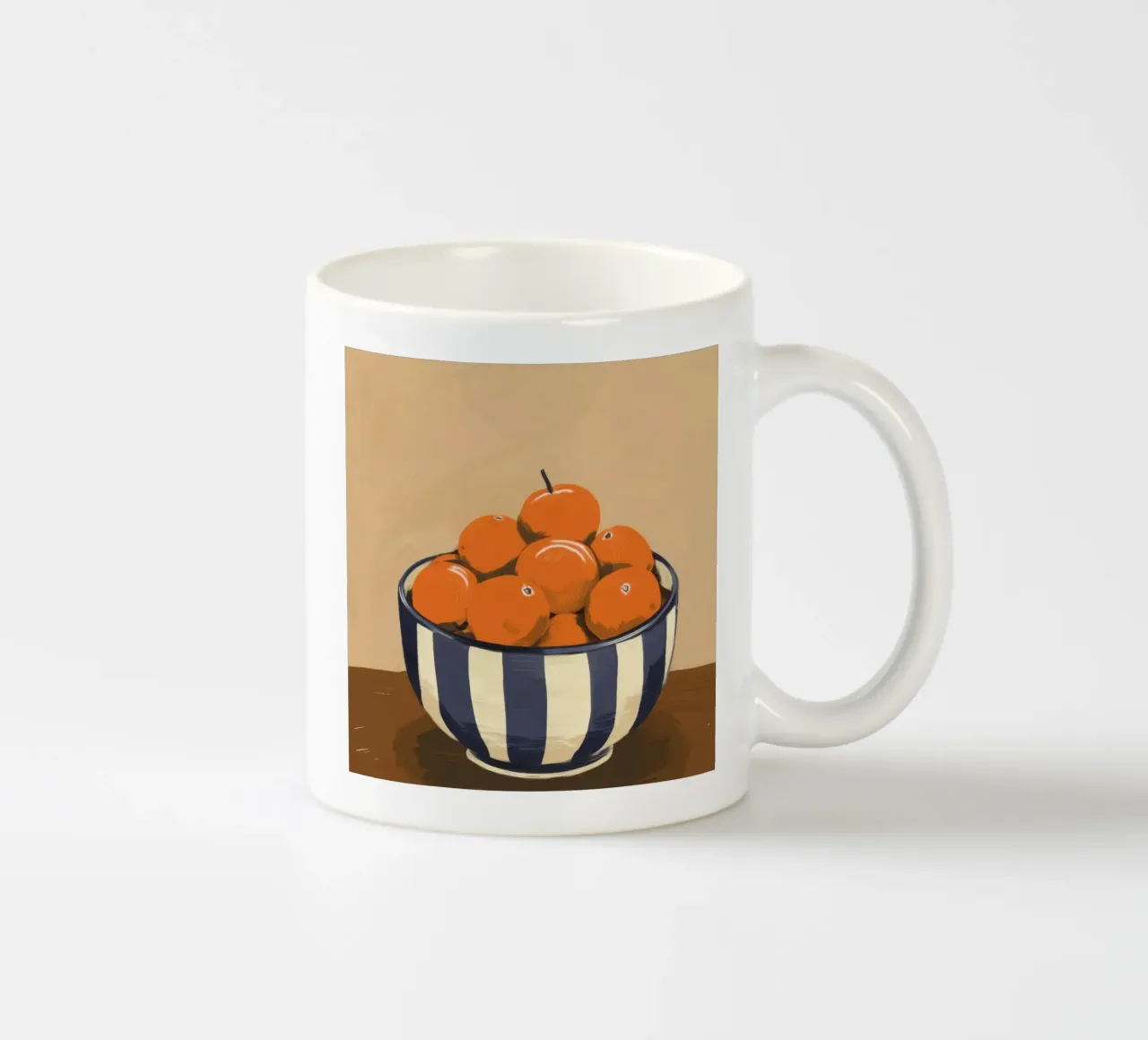 Rustica quiete arancione tazza in ceramica da Frosh Pallete