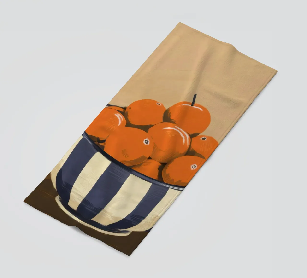 Rustic Orange Stillness beach towel by Frosh Pallete