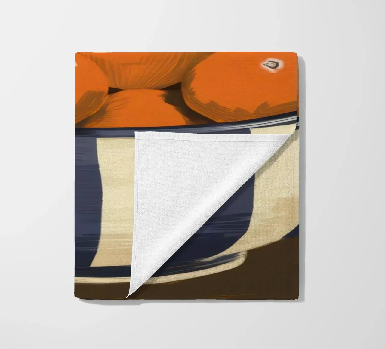 Rustic Orange Stillness beach towel by Frosh Pallete