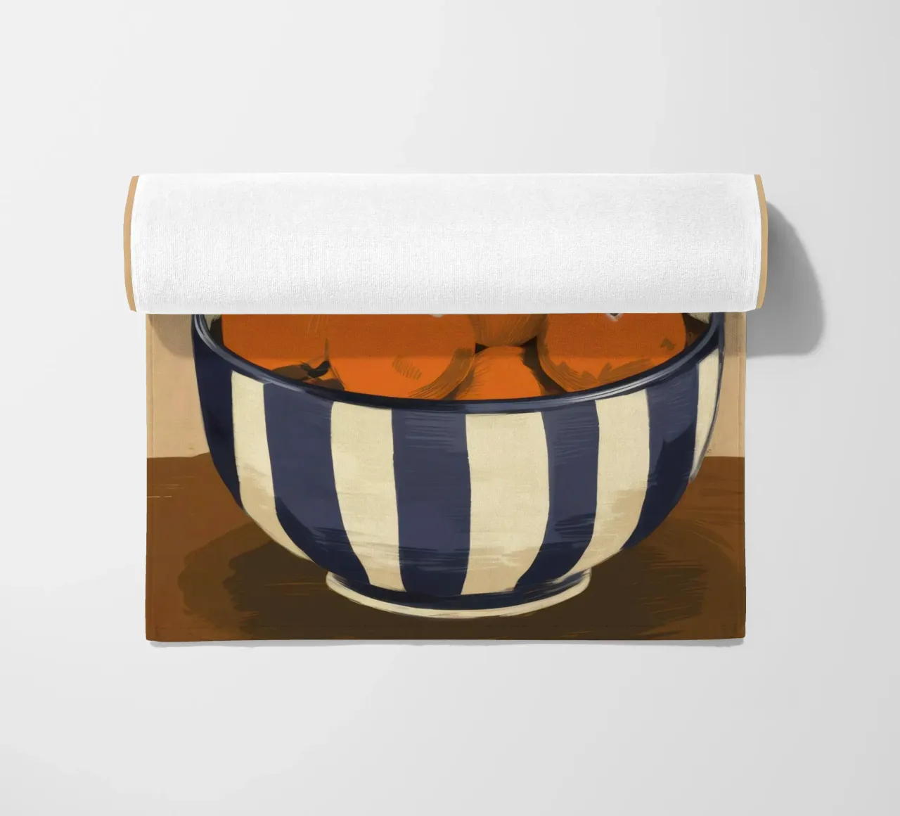 Rustic Orange Stillness beach towel by Frosh Pallete
