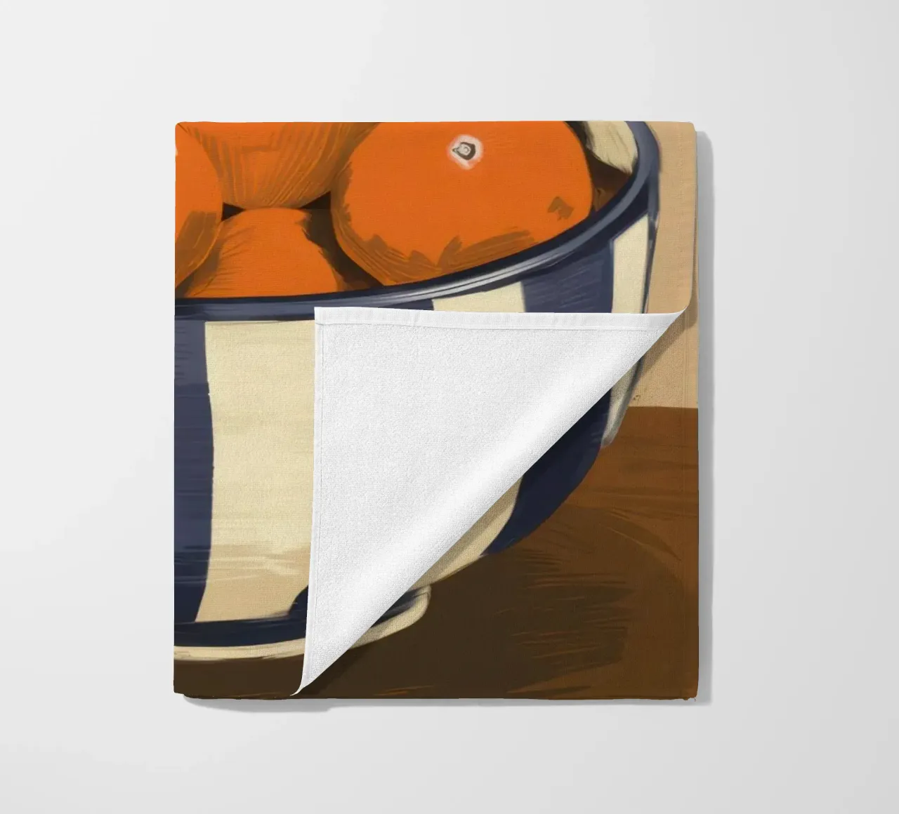 Rustic Orange Stillness beach towel by Frosh Pallete