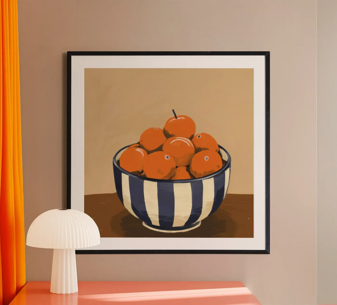Rustic Orange Stillness poster by Frosh Pallete