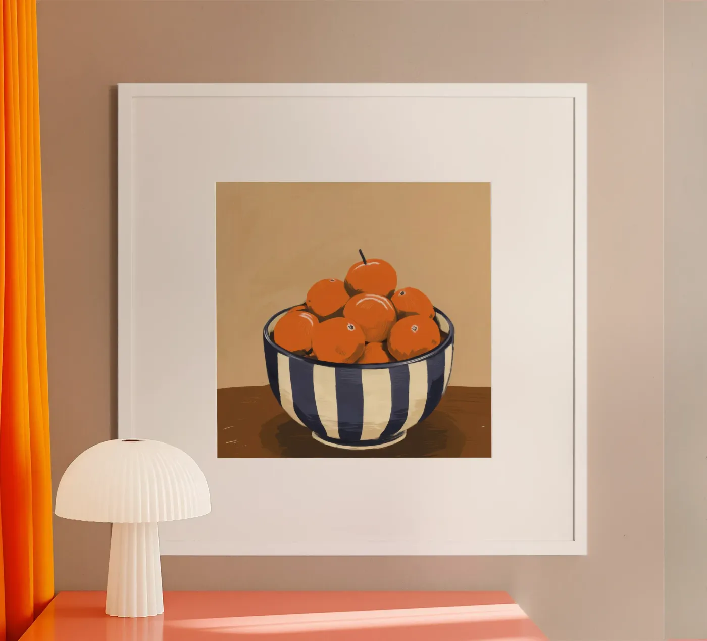 Rustic Orange Stillness poster by Frosh Pallete