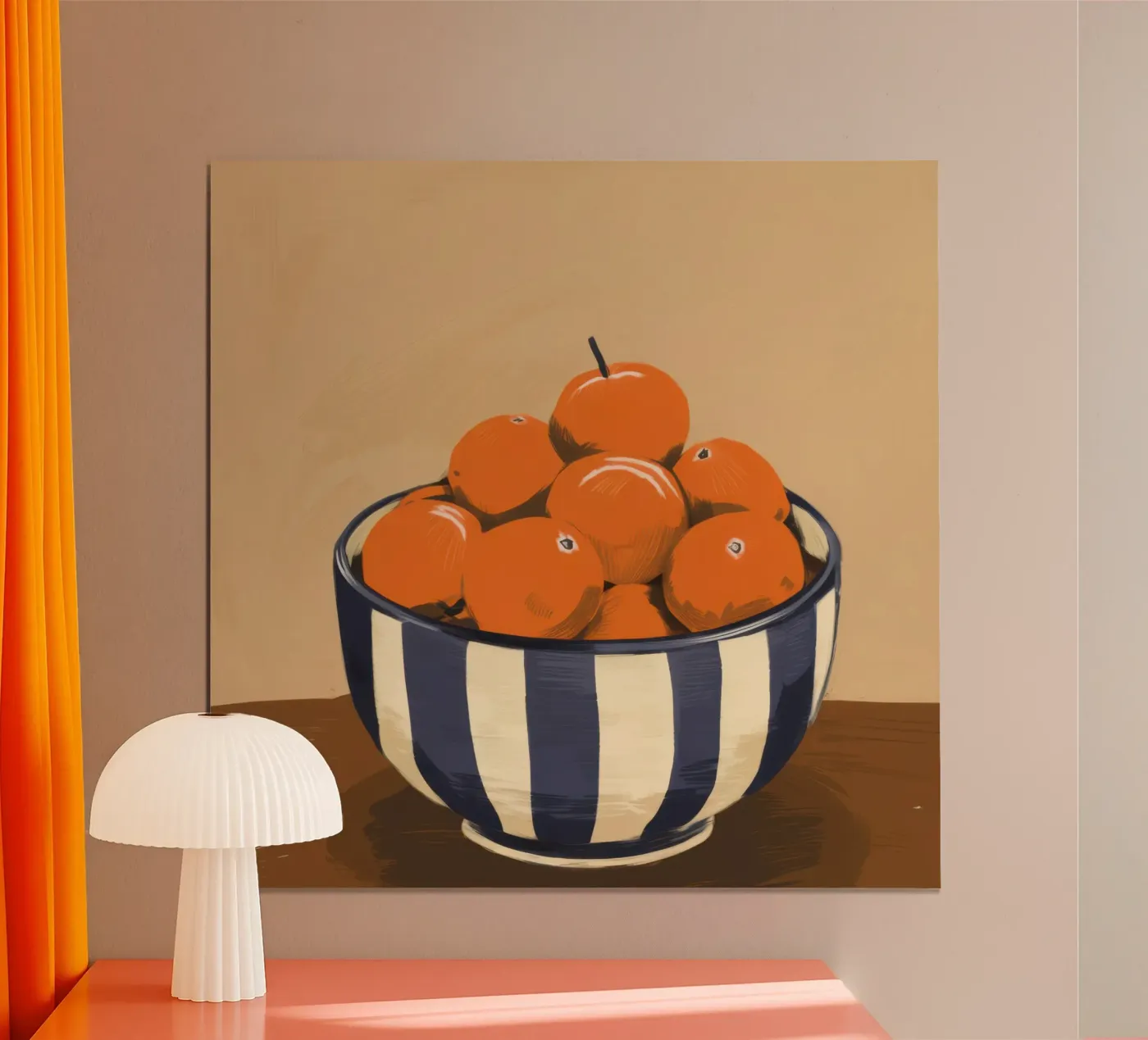 Rustic Orange Stillness poster by Frosh Pallete