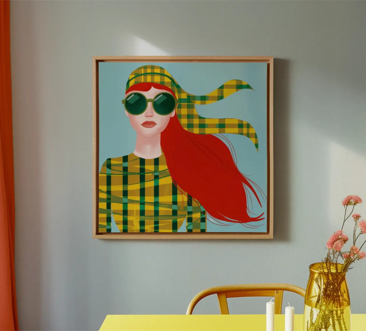 Verdant Blik Vurigheid canvas met Baklijst van Gaia Viesta