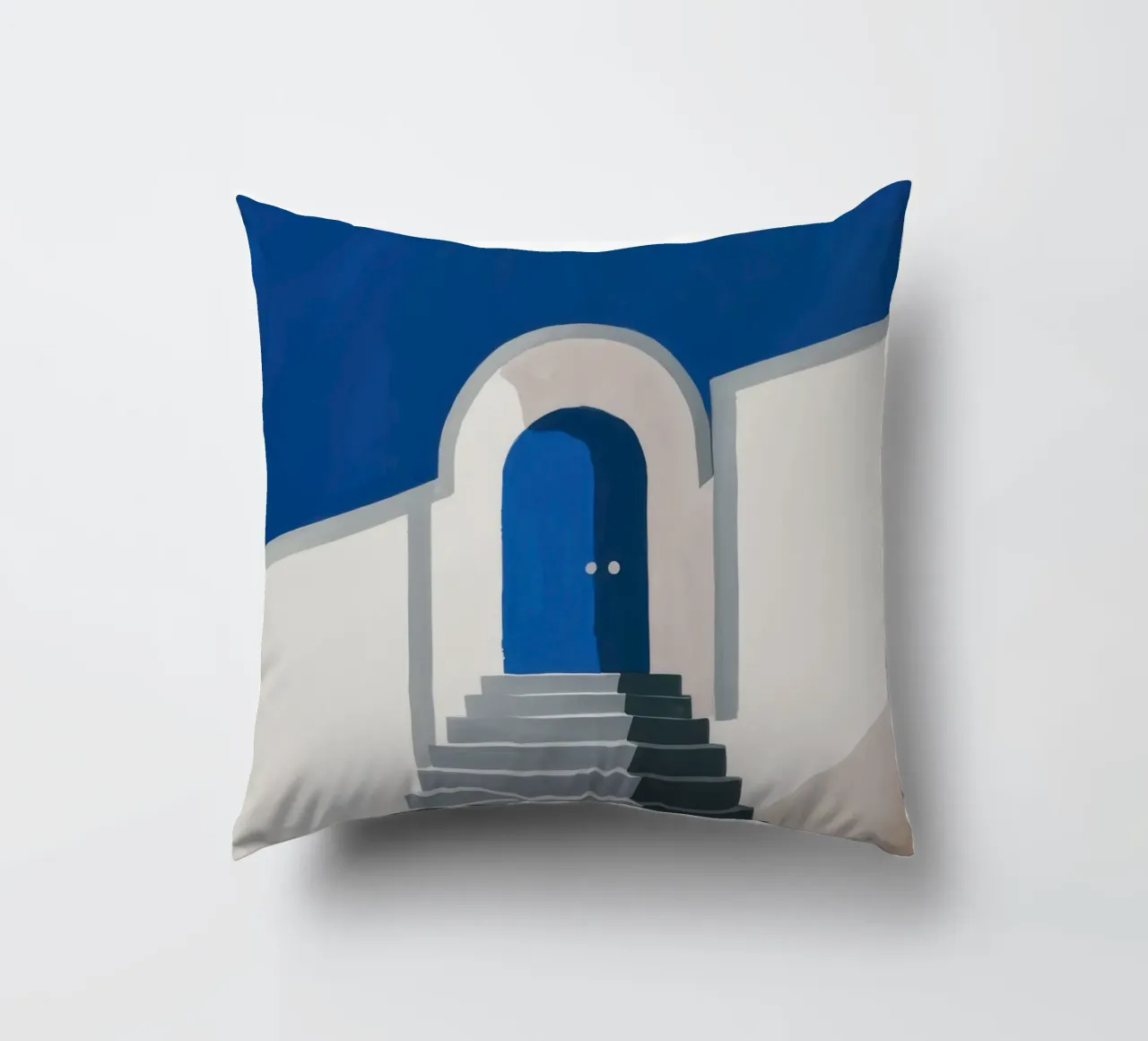 Semplice porta blu cuscino da Line Fable