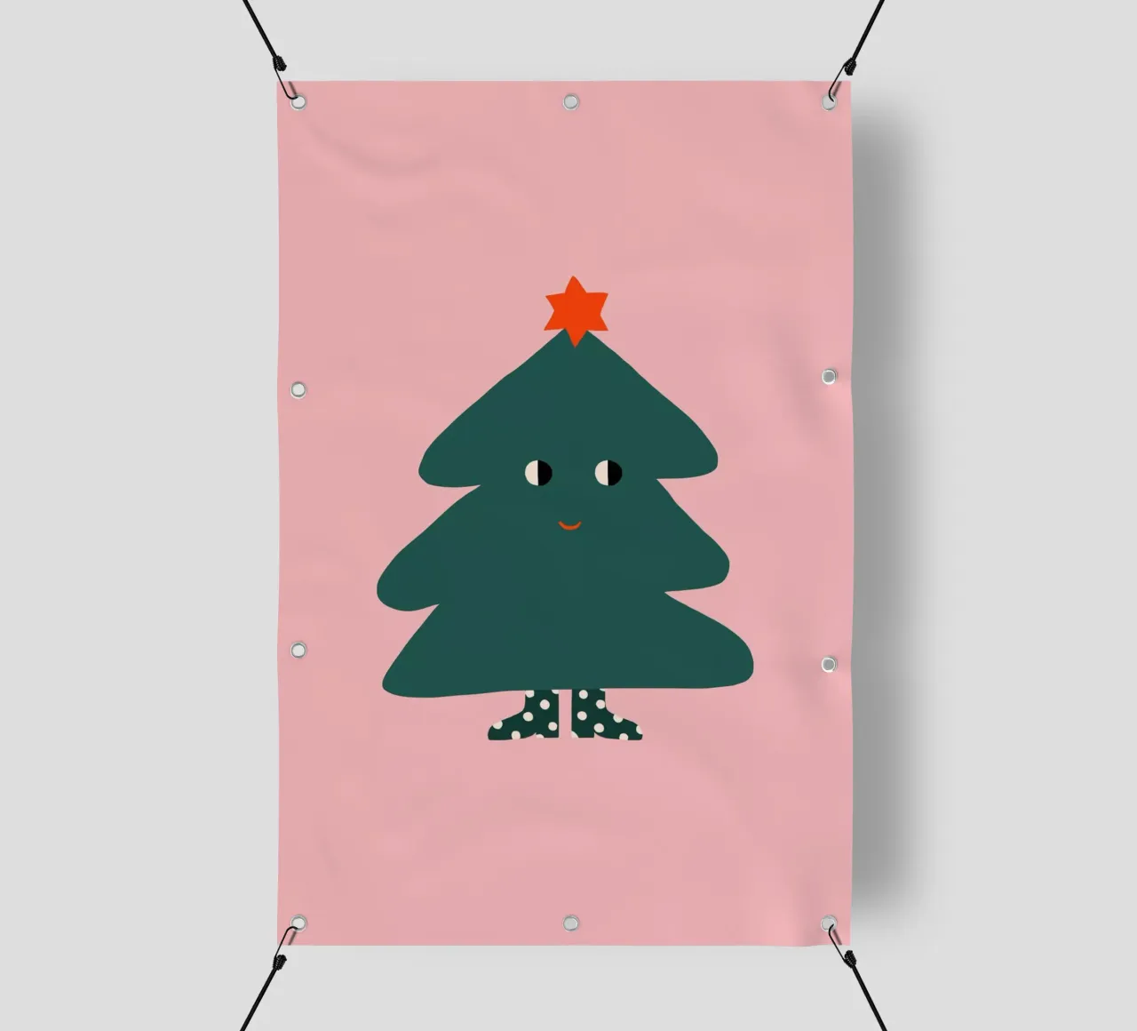 Albero di Natale con occhi telo in pvc da Maren Gross