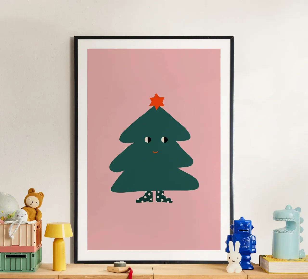 Albero di Natale con occhi carta hahnemühle da Maren Gross