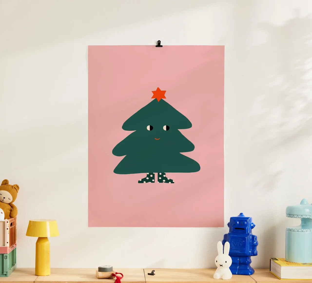 Albero di Natale con occhi carta hahnemühle da Maren Gross