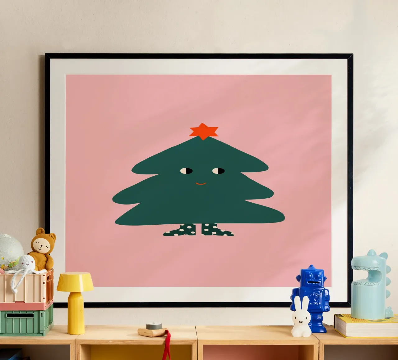 Albero di Natale con occhi carta hahnemühle da Maren Gross