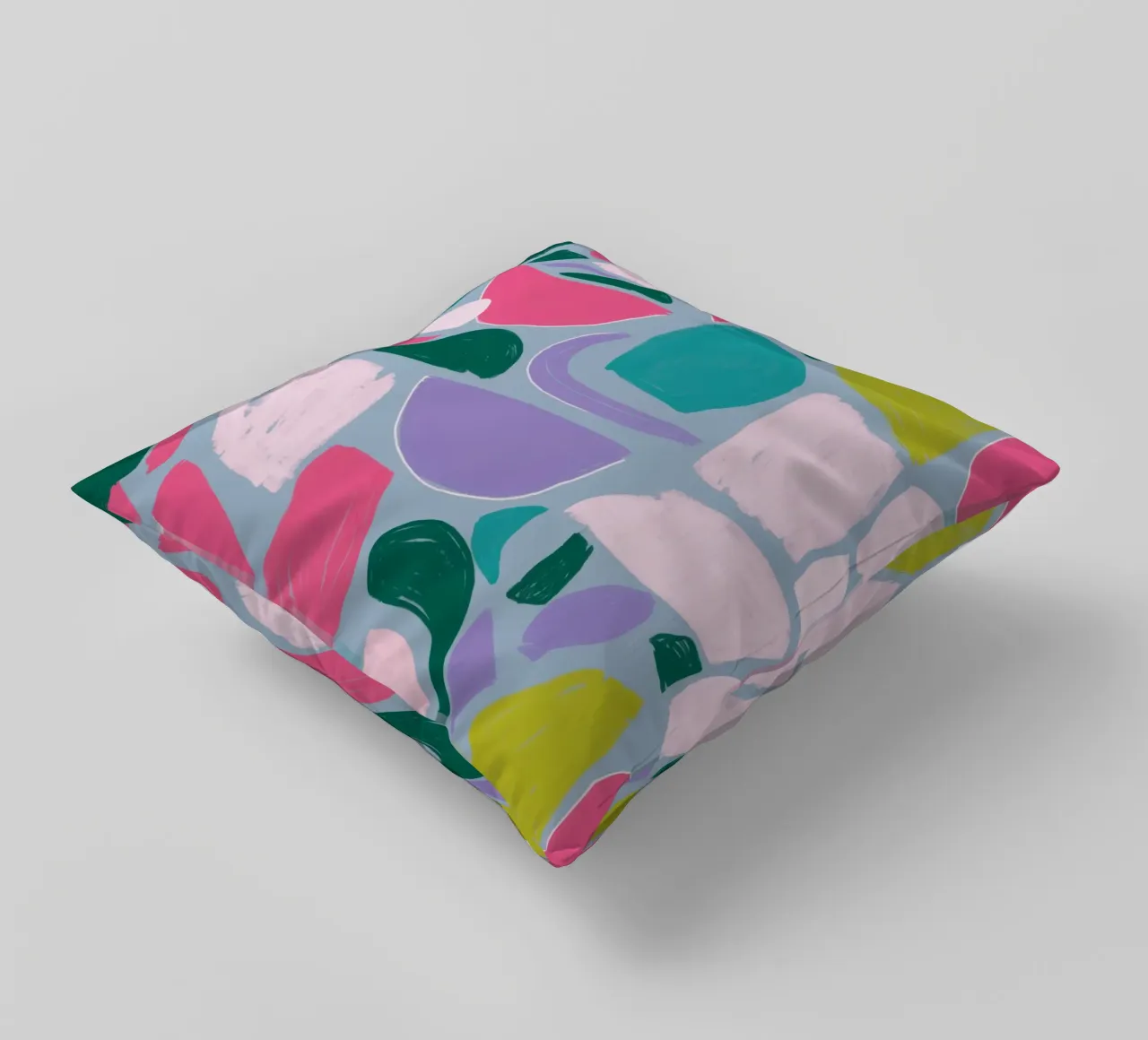 Gioco di colori amorfi cuscino da Thistle Bloom