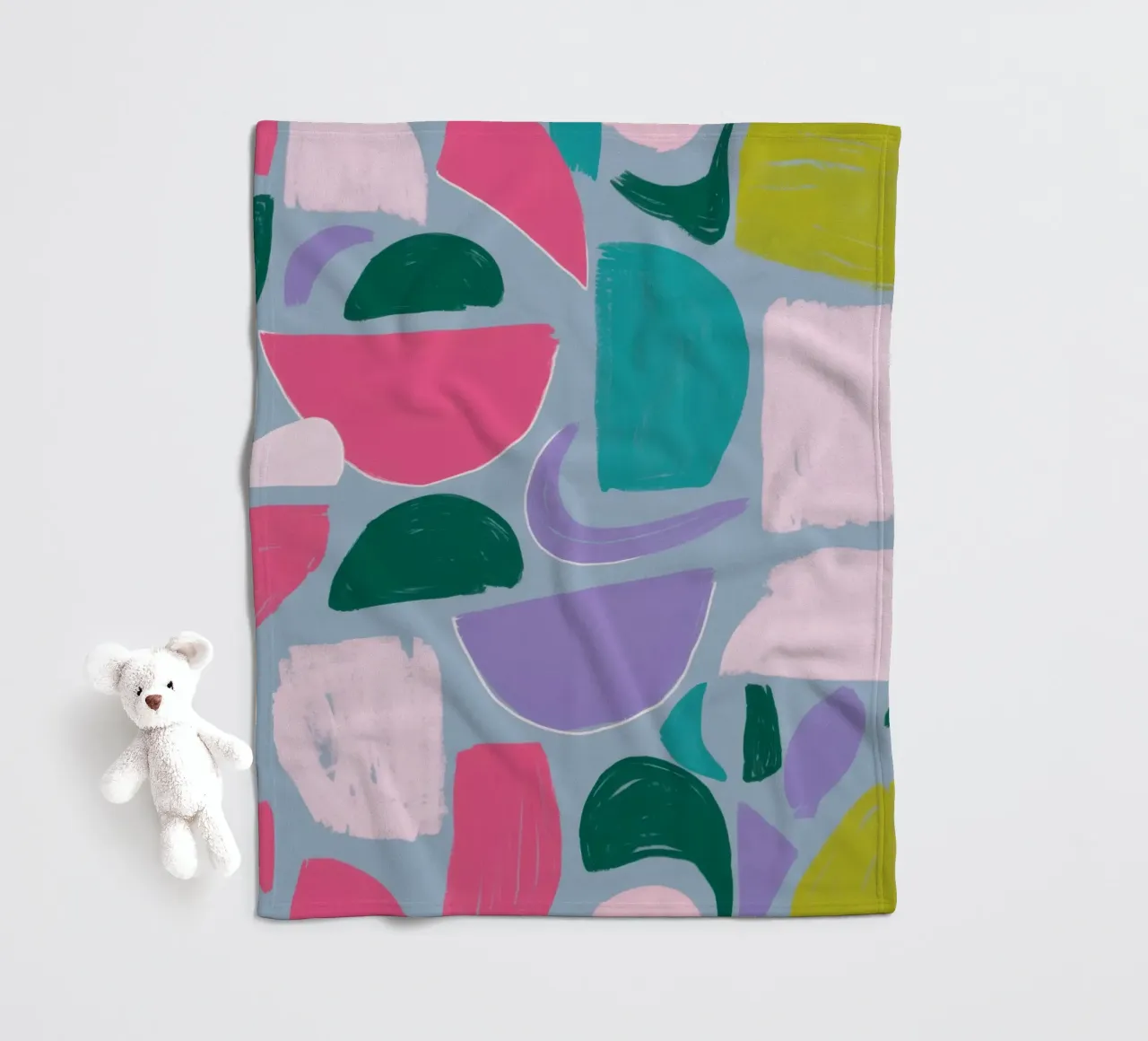 Gioco di colori amorfi coperta in pile da Thistle Bloom