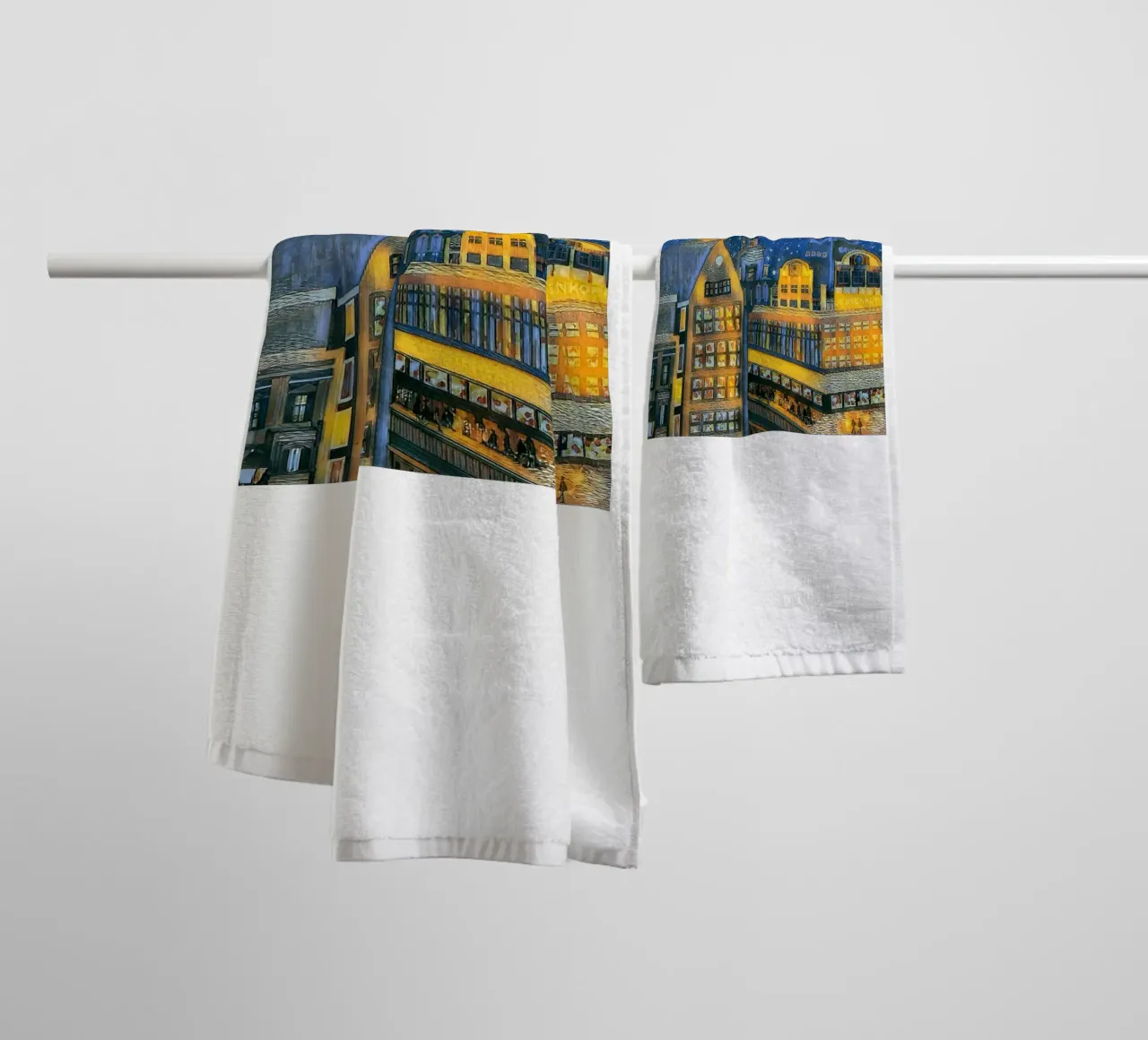 Una notte ad Amsterdam asciugamano da bagno da ART BEST