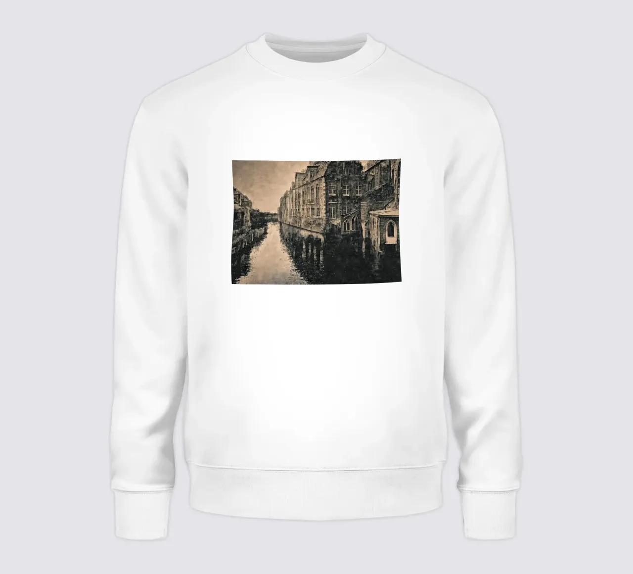 Bianco e nero Amsterdam Bruges felpa da ART BEST