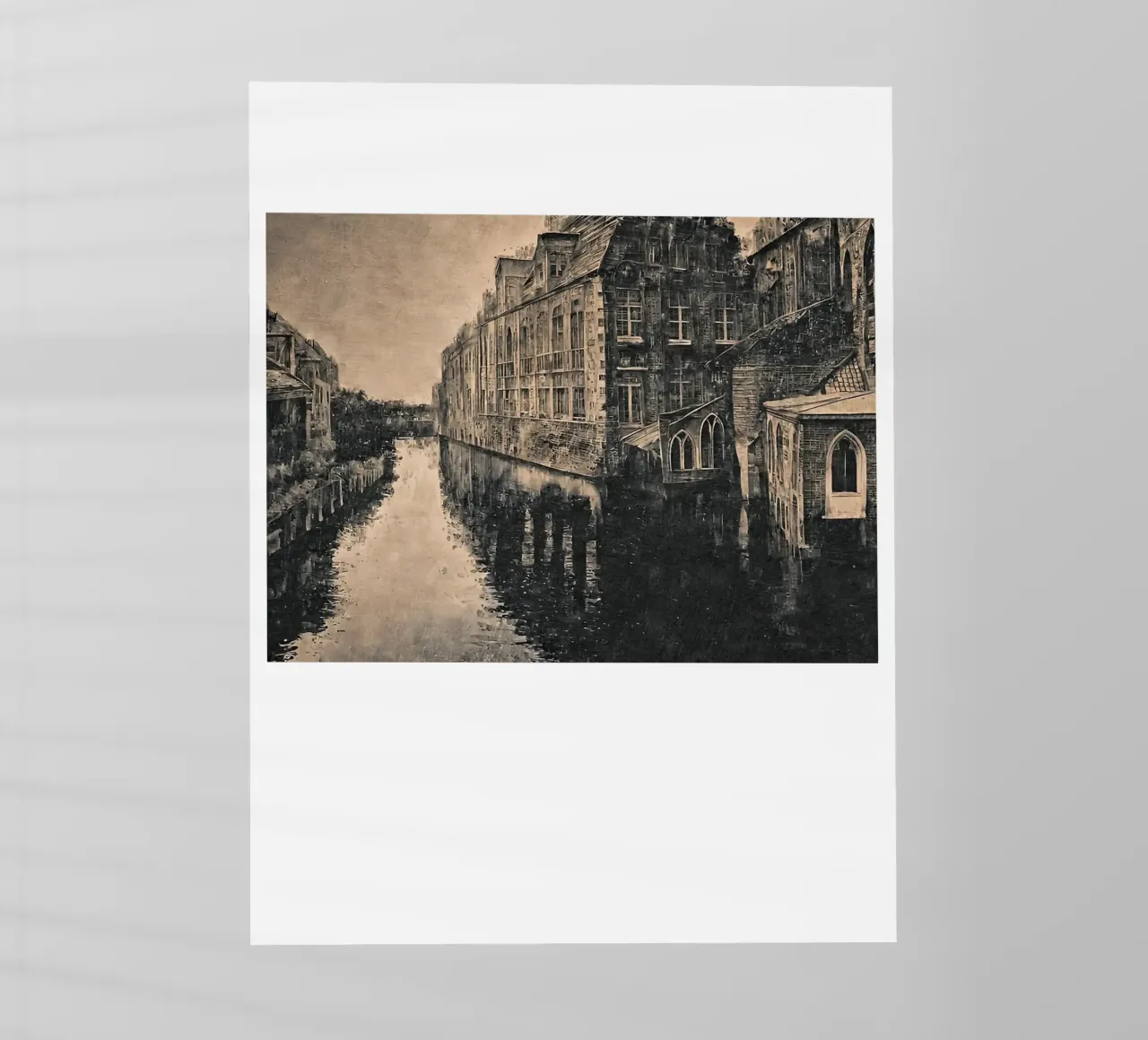 Bianco e nero Amsterdam Bruges pellicola backlit da ART BEST