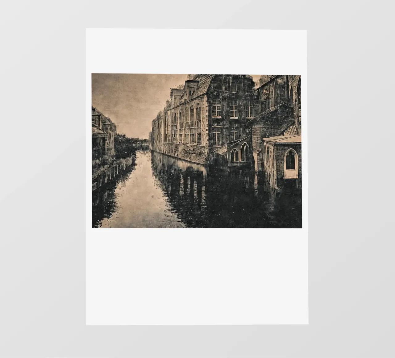 Bianco e nero Amsterdam Bruges pellicola backlit da ART BEST