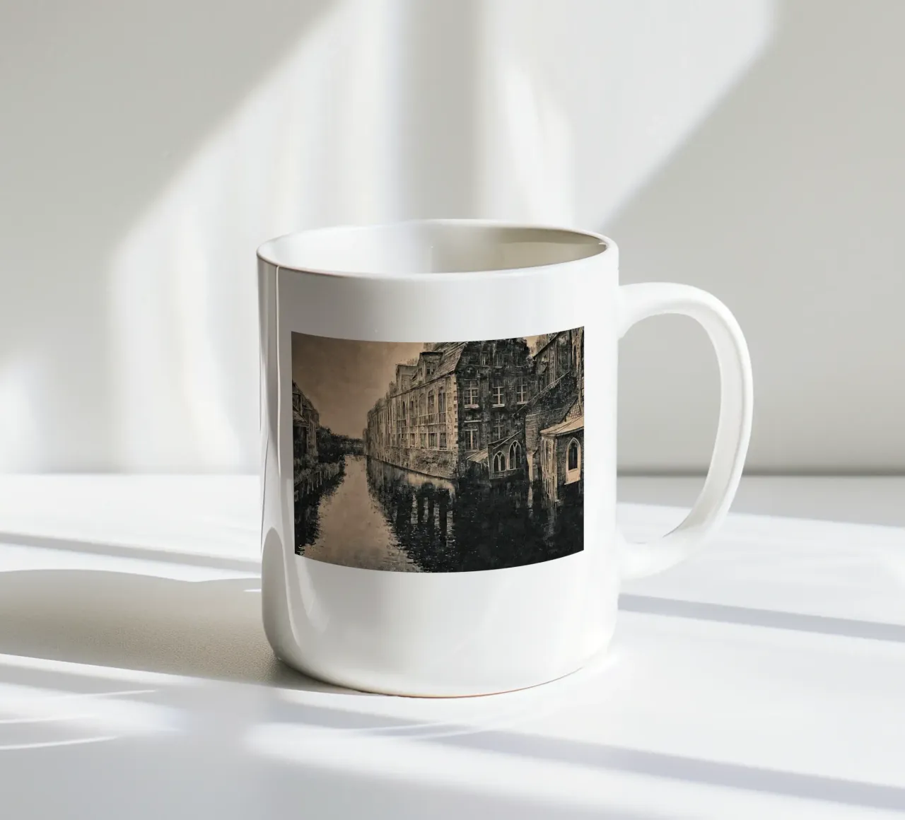Bianco e nero Amsterdam Bruges tazza in ceramica da ART BEST