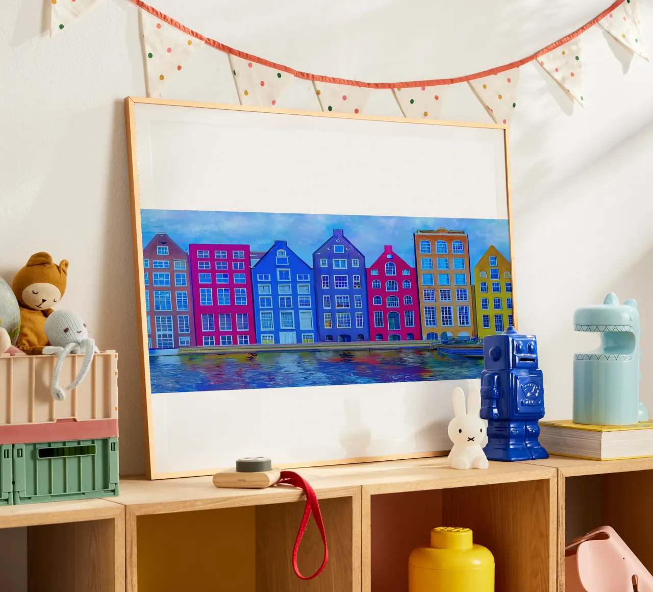 Maisons en rangée d'Amsterdam hahnemühle de ART BEST