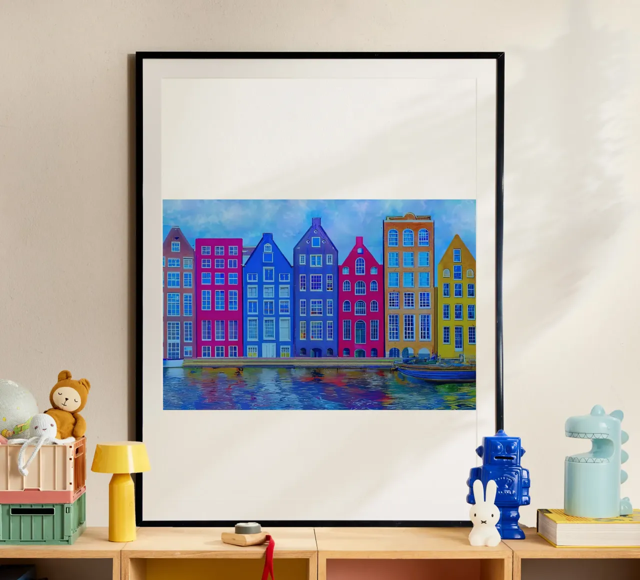 Maisons en rangée d'Amsterdam hahnemühle de ART BEST