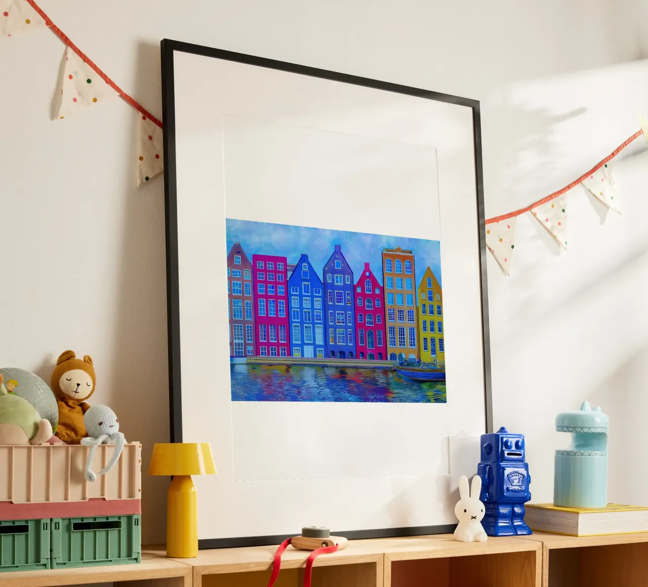 Maisons en rangée d'Amsterdam hahnemühle de ART BEST