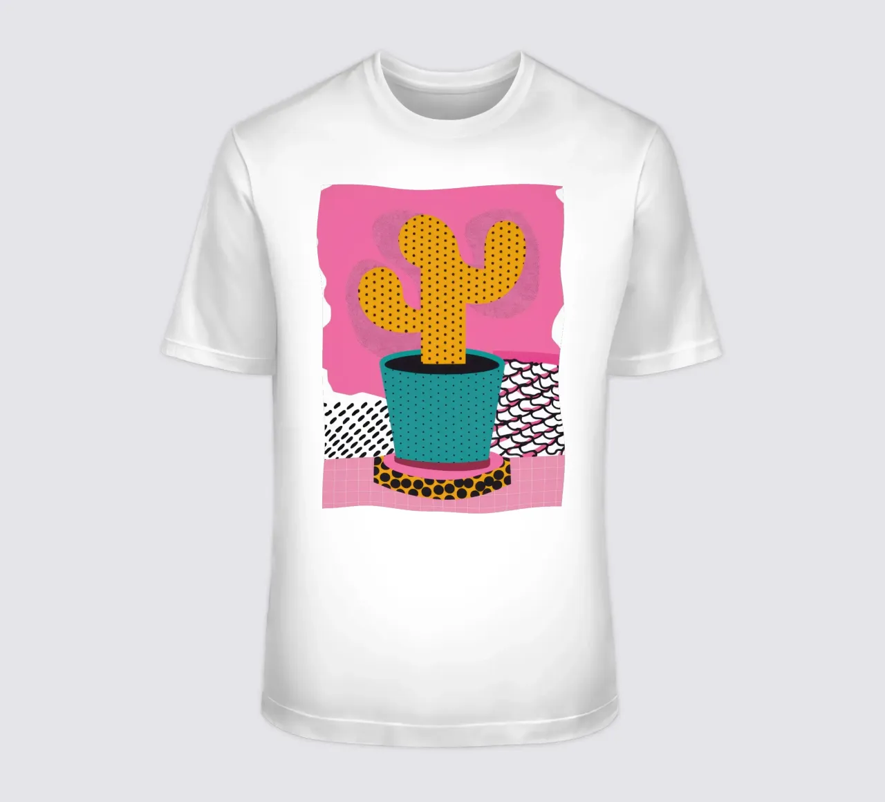 Cactus con cappello t-shirt da Obs Canvas