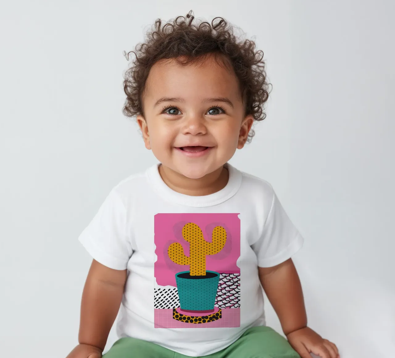 Cactus con cappello maglietta neonato da Obs Canvas