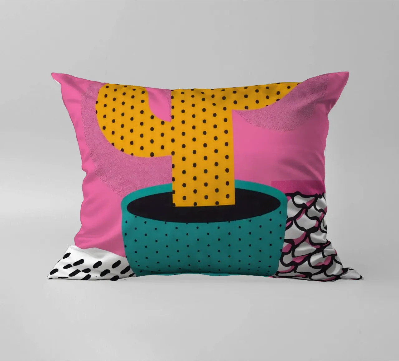 Cactus con cappello cuscino da Obs Canvas
