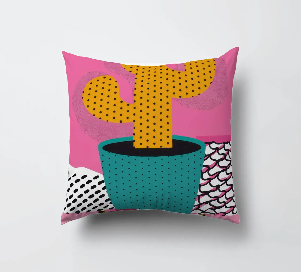 Cactus con cappello cuscino da Obs Canvas