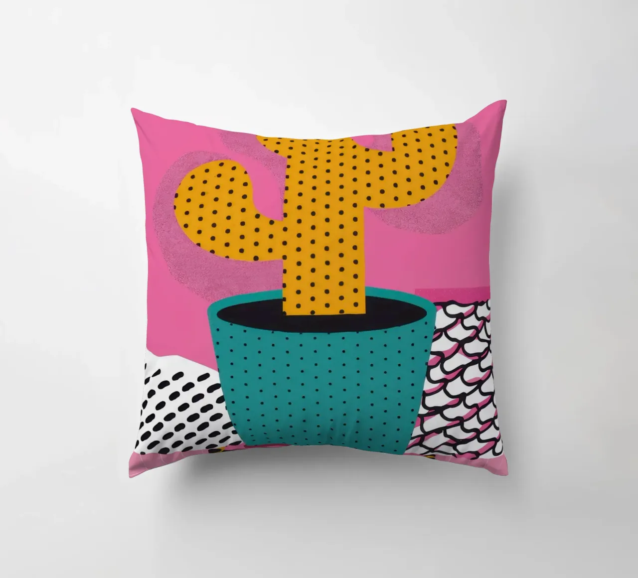 Cactus con cappello cuscino da Obs Canvas