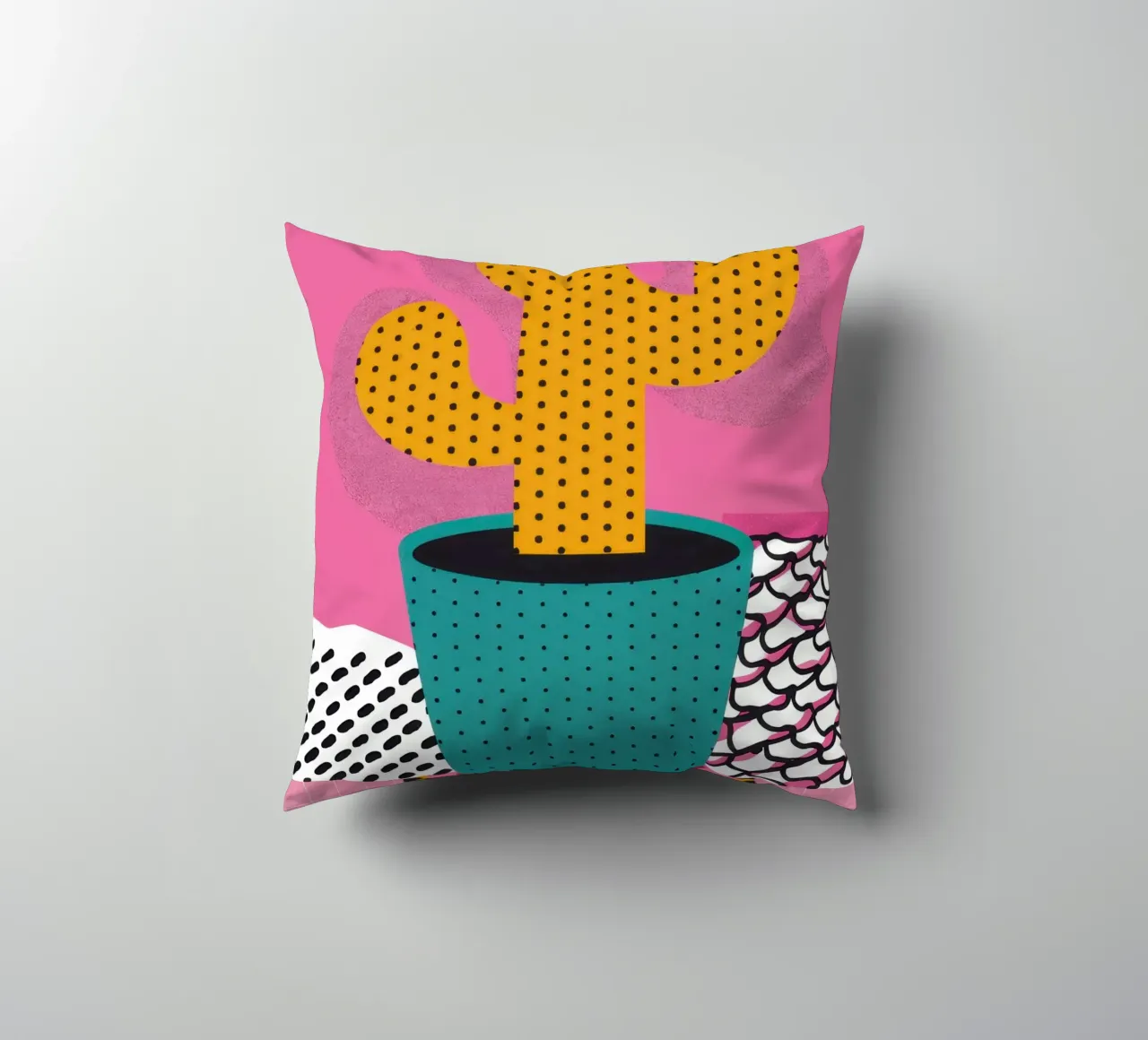 Cactus con cappello cuscino da Obs Canvas