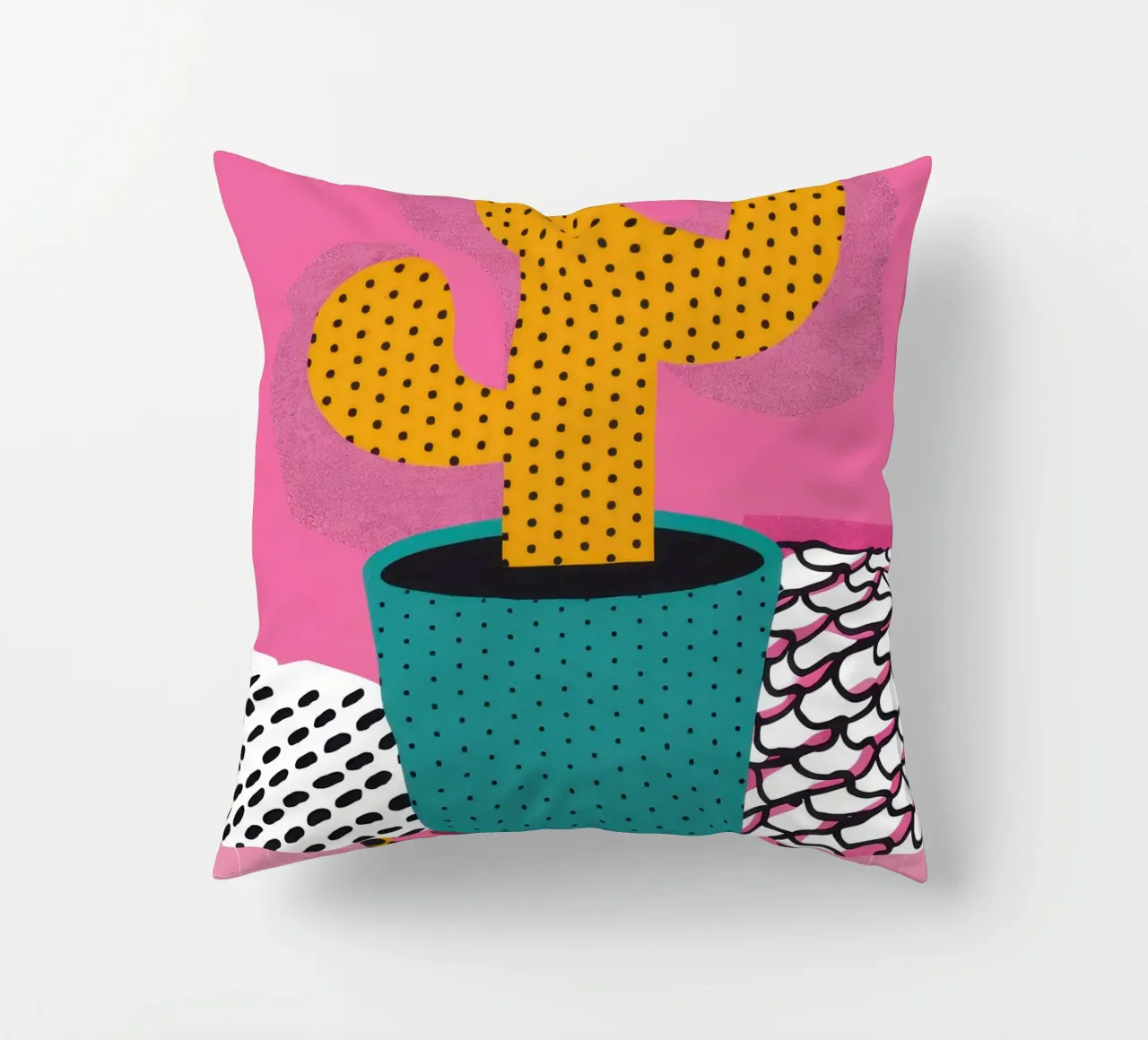 Cactus con cappello cuscino da Obs Canvas