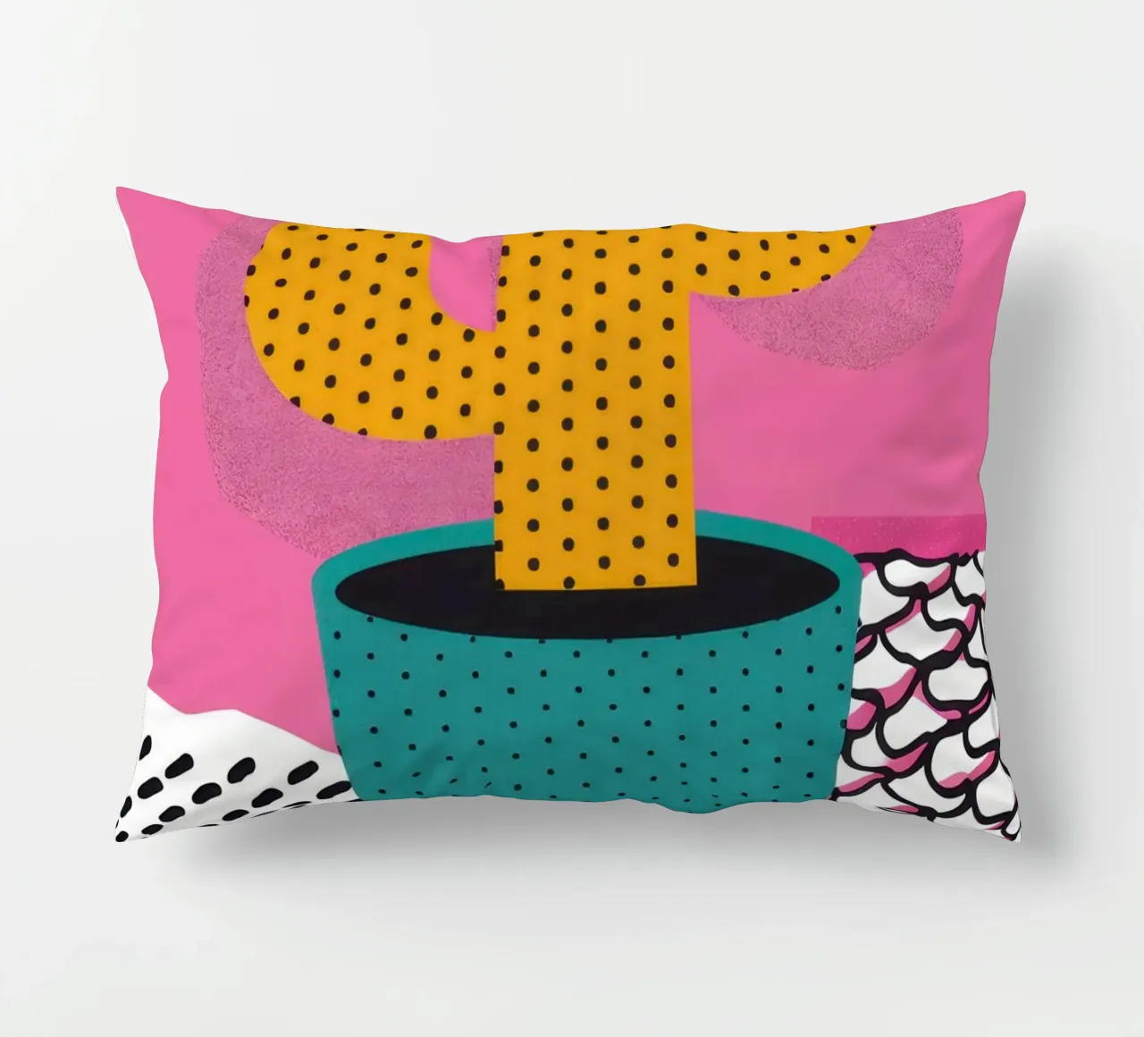 Cactus con cappello cuscino da Obs Canvas