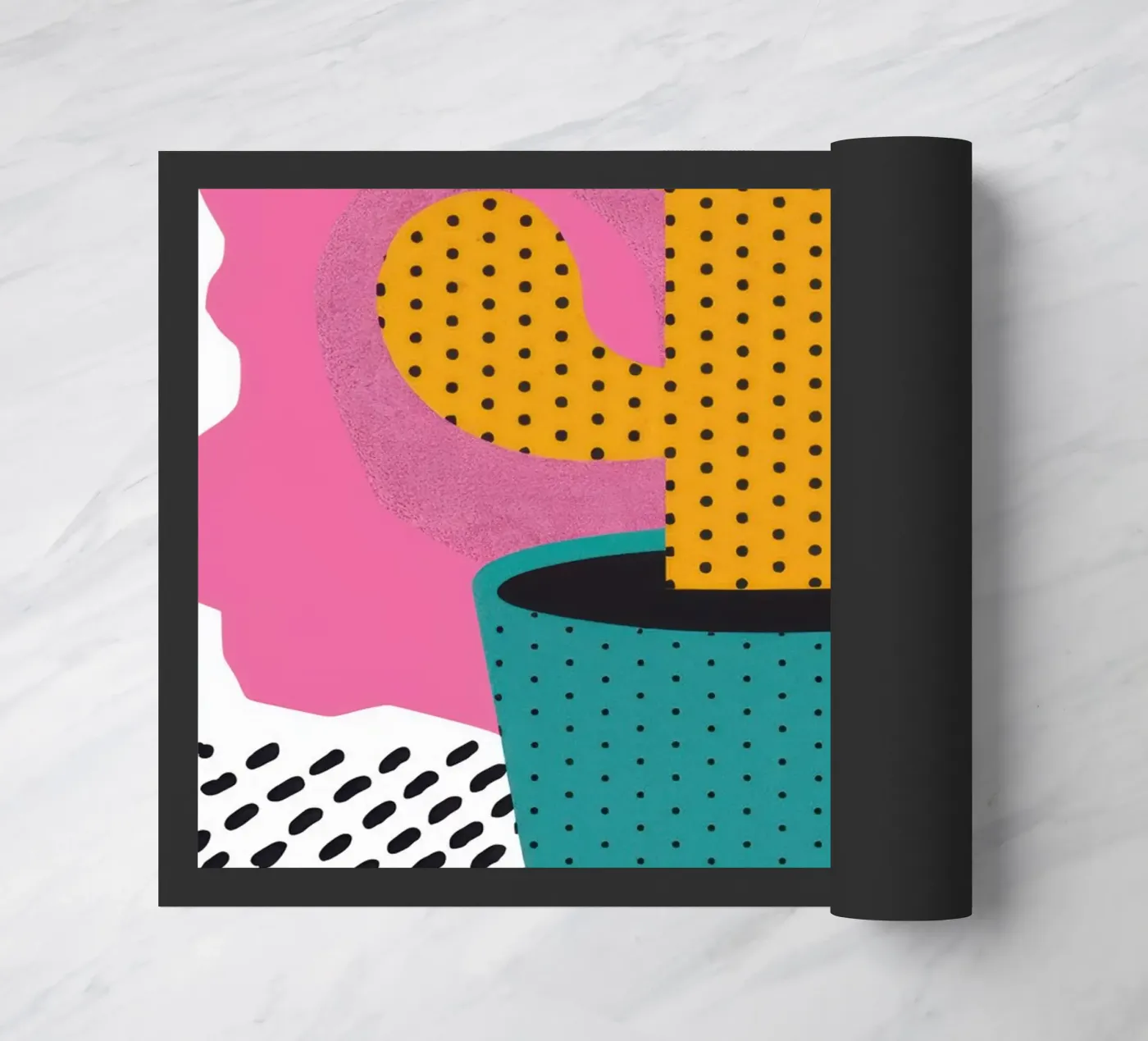 Cactus with Hat doormat by Obs Canvas