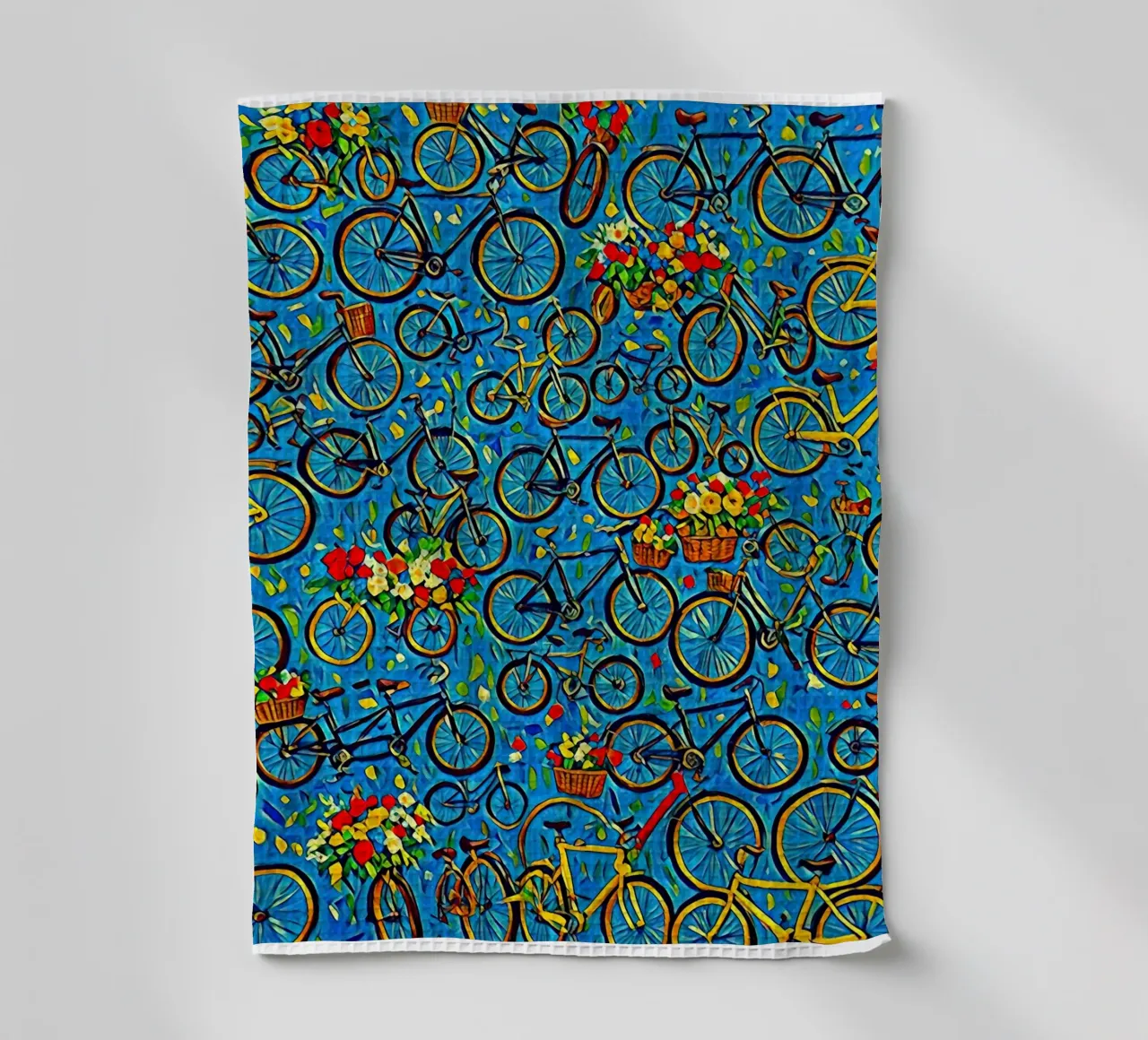Bicycle Collage tea towel by ART BEST