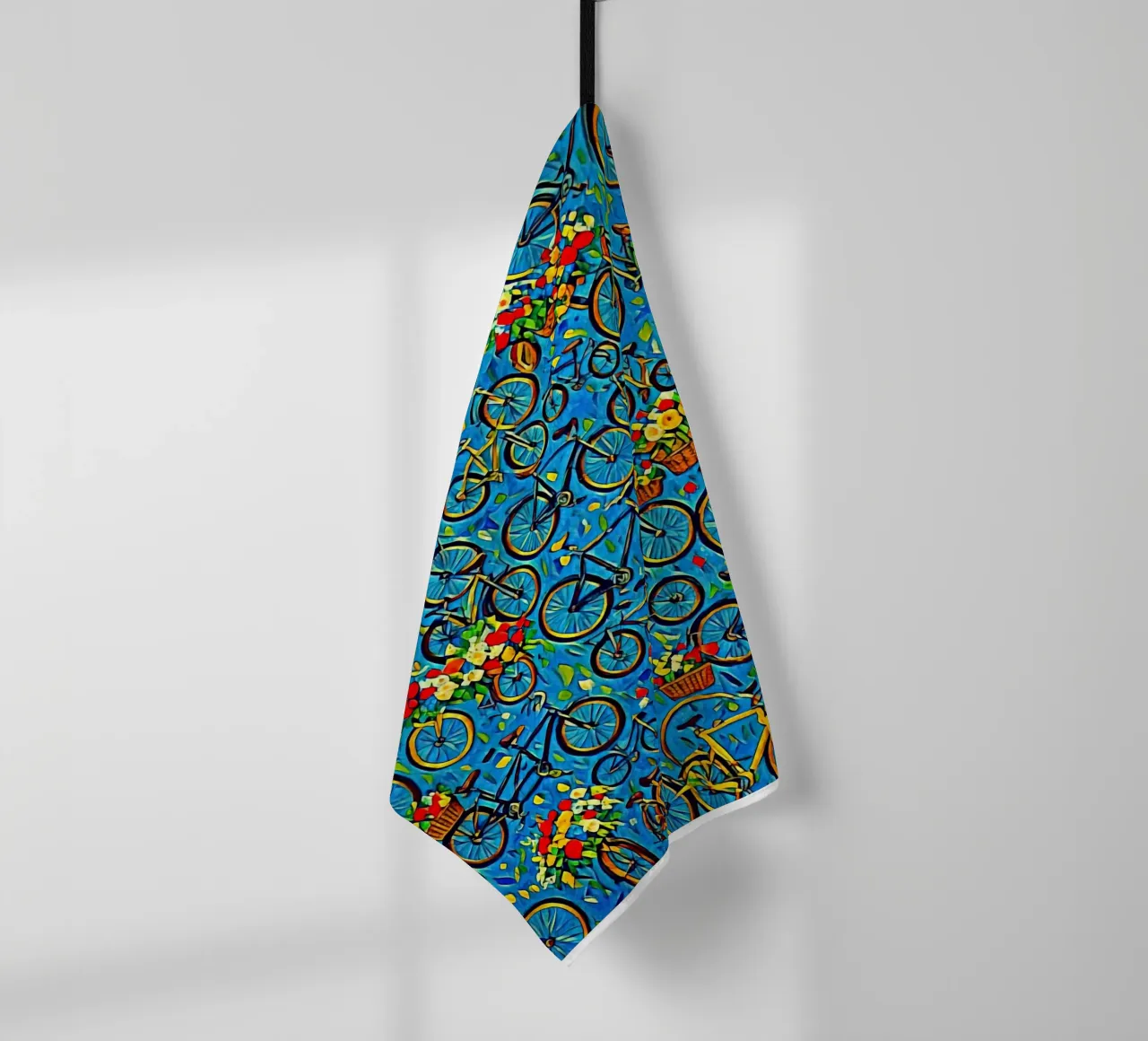 Bicycle Collage tea towel by ART BEST
