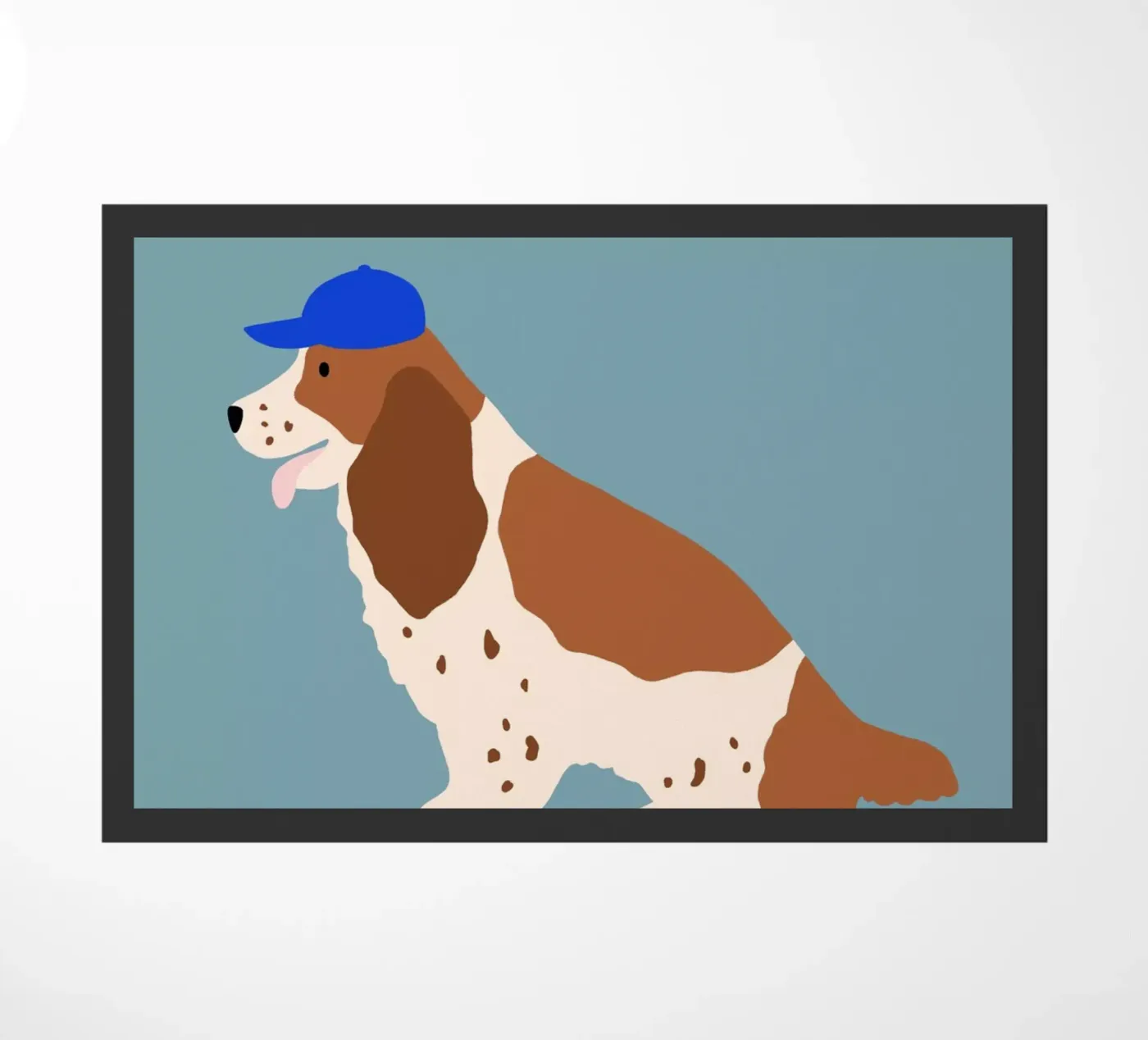 Cocker Spaniel con cappuccio blu zerbino da Maren Gross