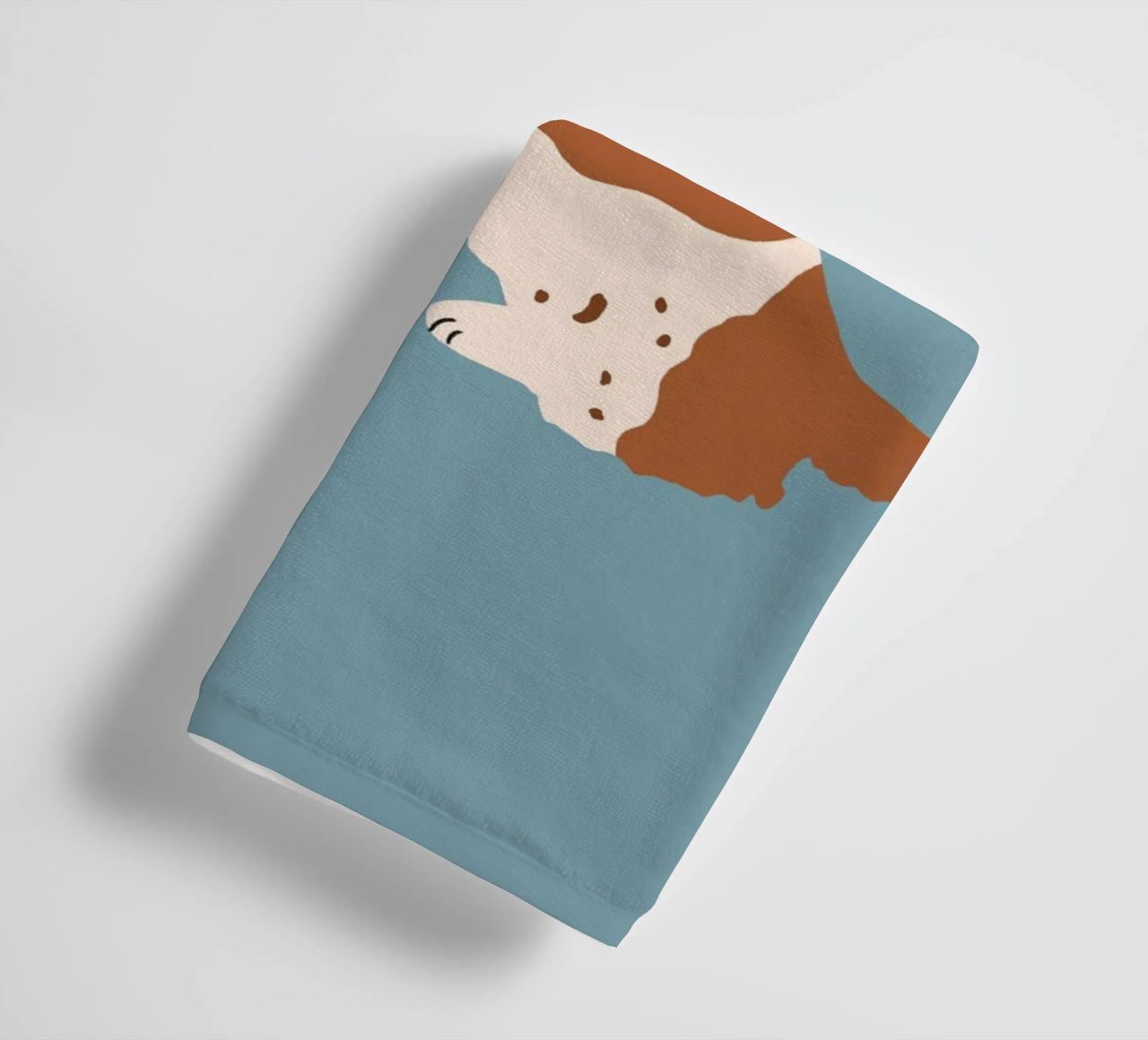 Cocker Spaniel with Blue cap towel by Maren Gross
