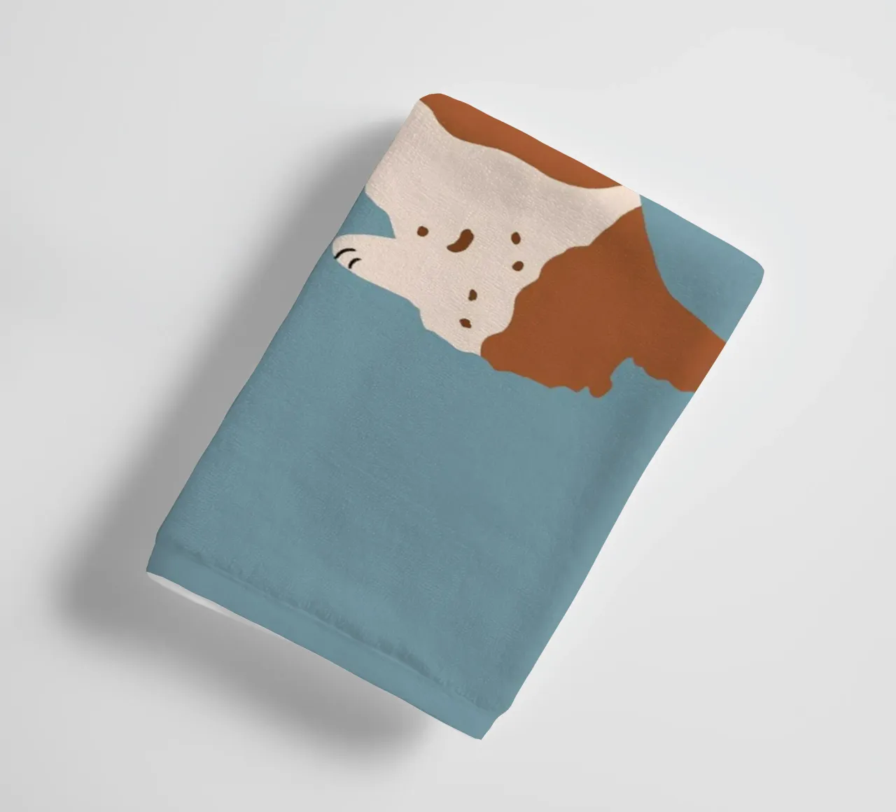 Cocker Spaniel con cappuccio blu asciugamano da bagno da Maren Gross