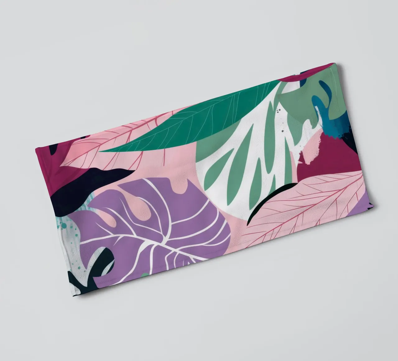 Un fresco paesaggio da sogno tropicale asciugamano da bagno da Frosh Pallete