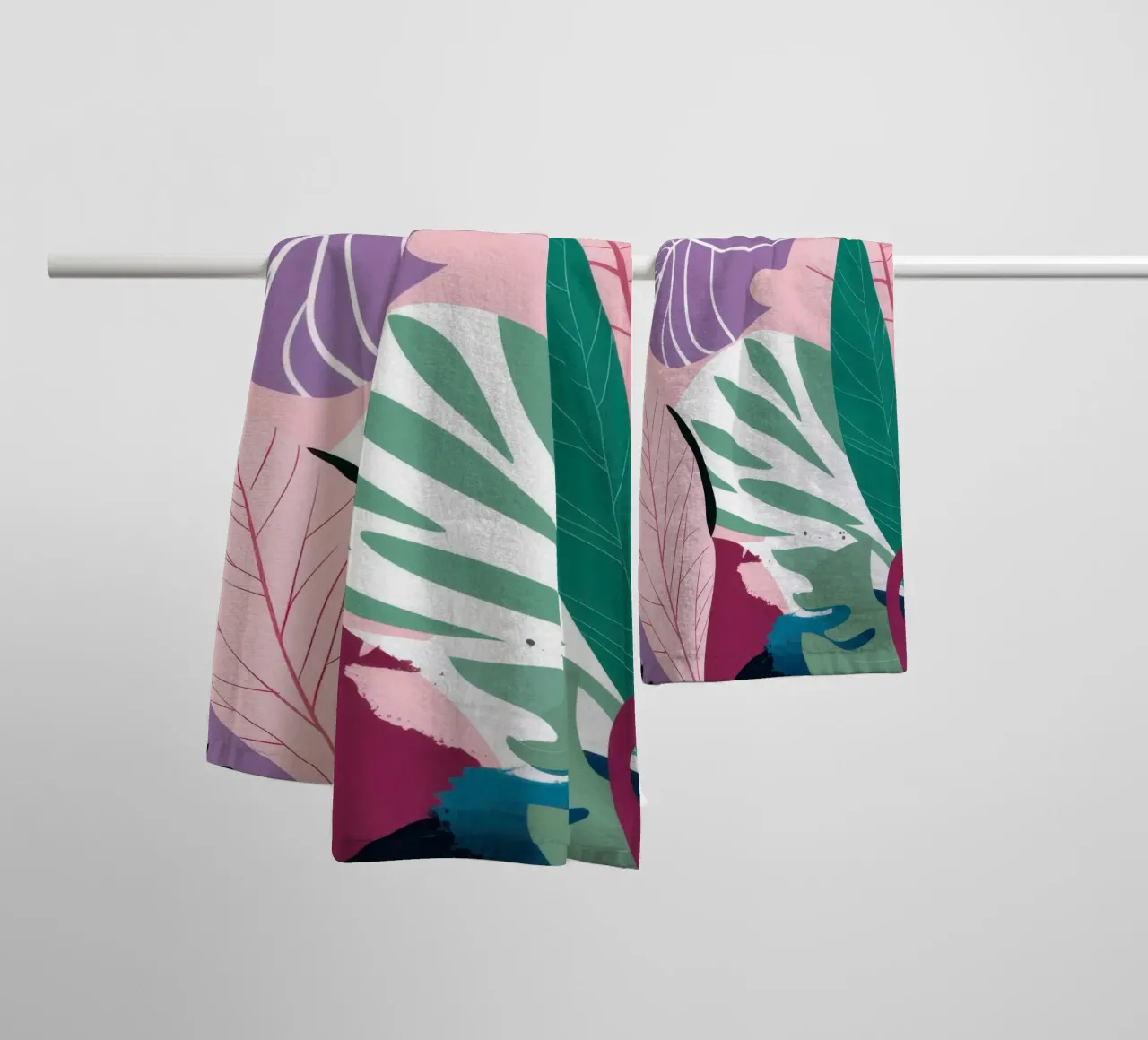 Un fresco paesaggio da sogno tropicale asciugamano da bagno da Frosh Pallete