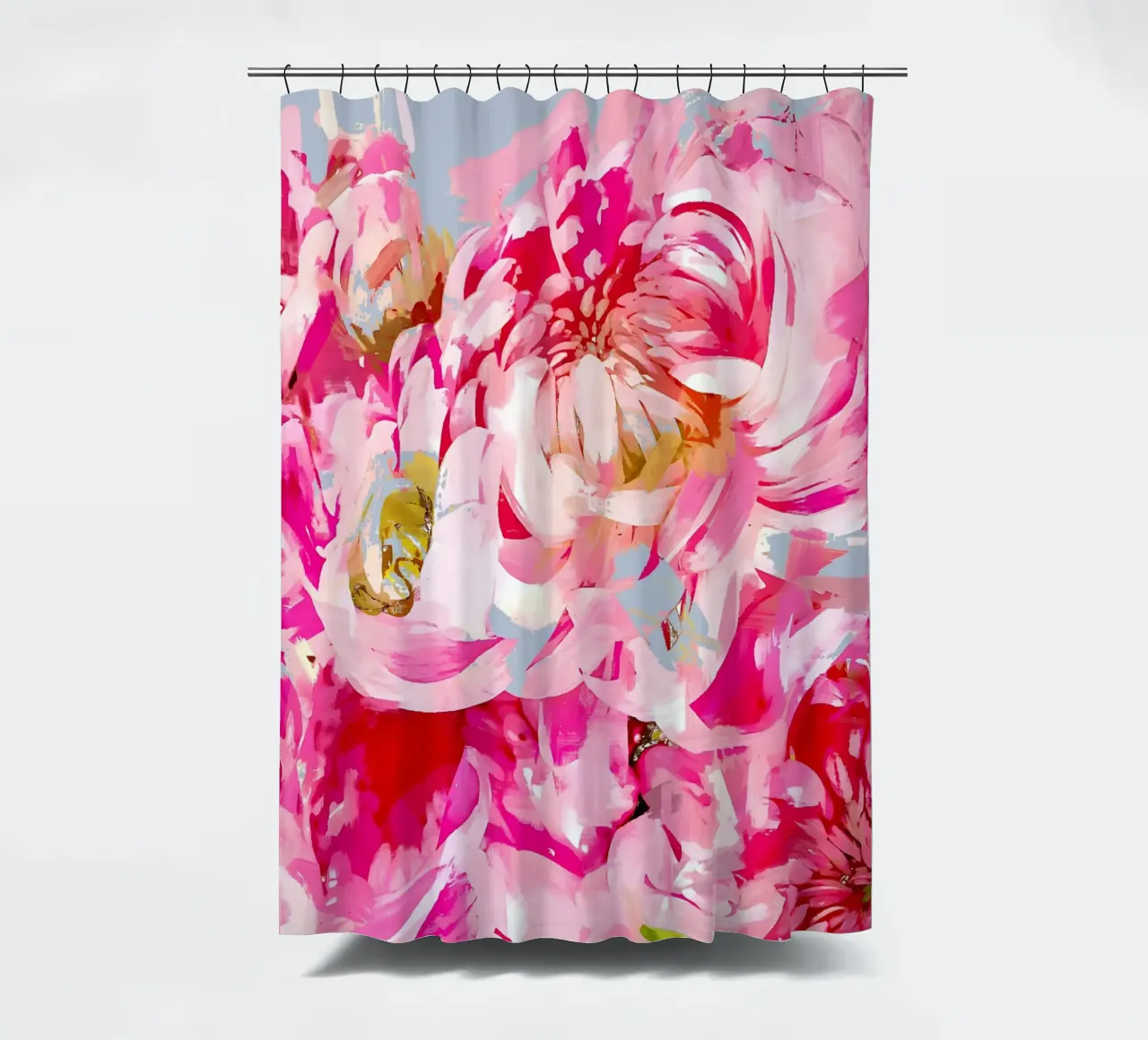 Wild Pink Peonies shower curtain by 83oranges