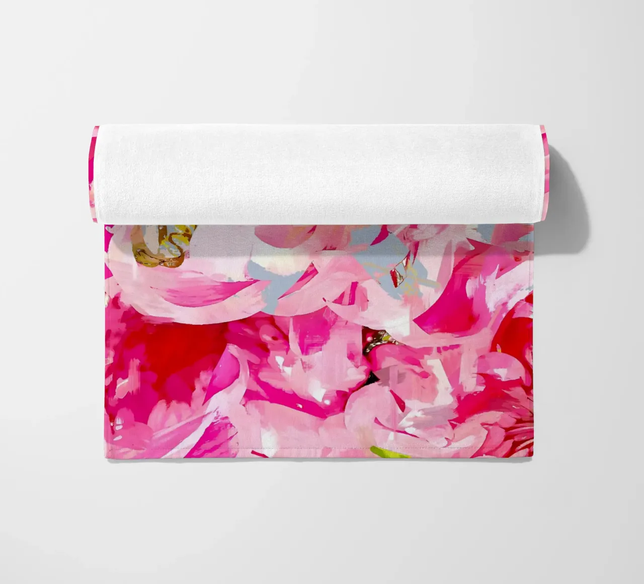 Wild Pink Peonies beach towel by 83oranges