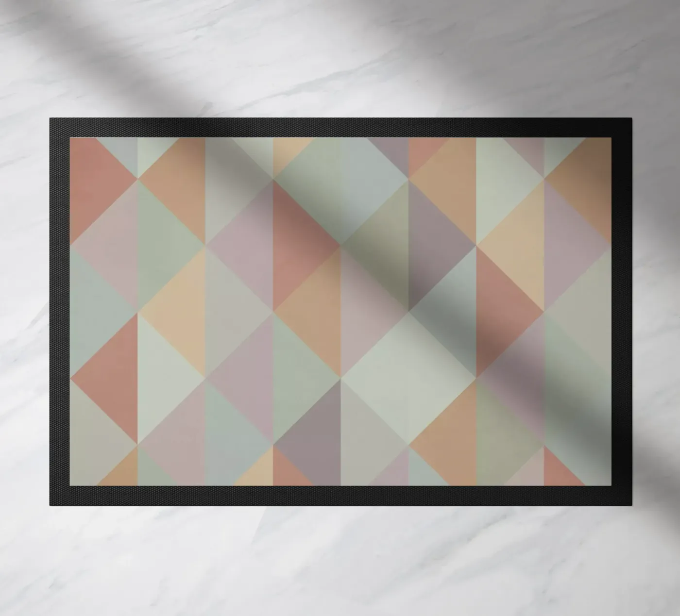 Colorful triangle pattern deurmat van Metron